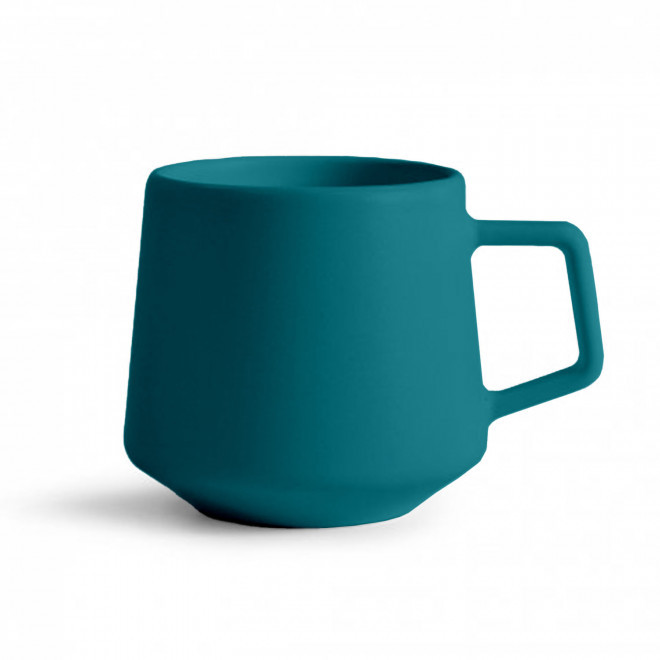 MUG CERAMIQUE MIE 260ML PERSONNALISABLE 'CAYL' - bleu canard mat