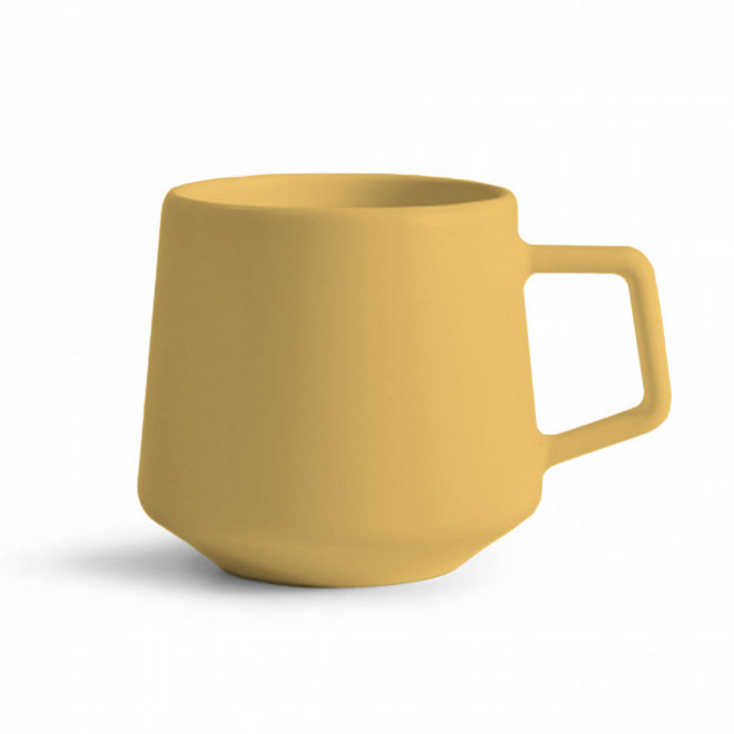 MUG CERAMIQUE MIE 260ML PERSONNALISABLE 'CAYL' - jaune mat