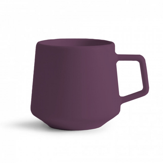 MUG CERAMIQUE MIE 260ML PERSONNALISABLE 'CAYL' - prune mat