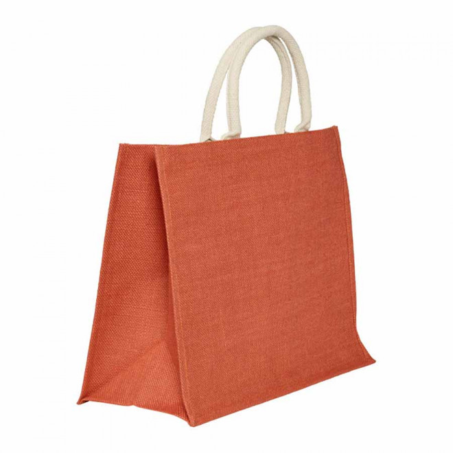 CABAS PERSONNALISABLE EN JUTE 'KOS' - rouge