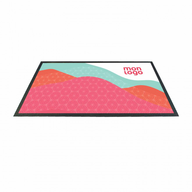 TAPIS DE BAR AVEC LISERE PERSONNALISABLE 'BARTO' - quadrichromie