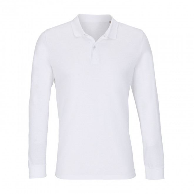 POLO MIXTE BIO BLANC PERSONNALISABLE 'PLANET LSL' - blanc