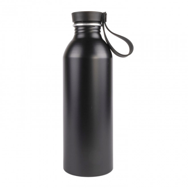BOUTEILLE ALU RECYCLE PERSONNALISEE 550ML 'POWI' - noir