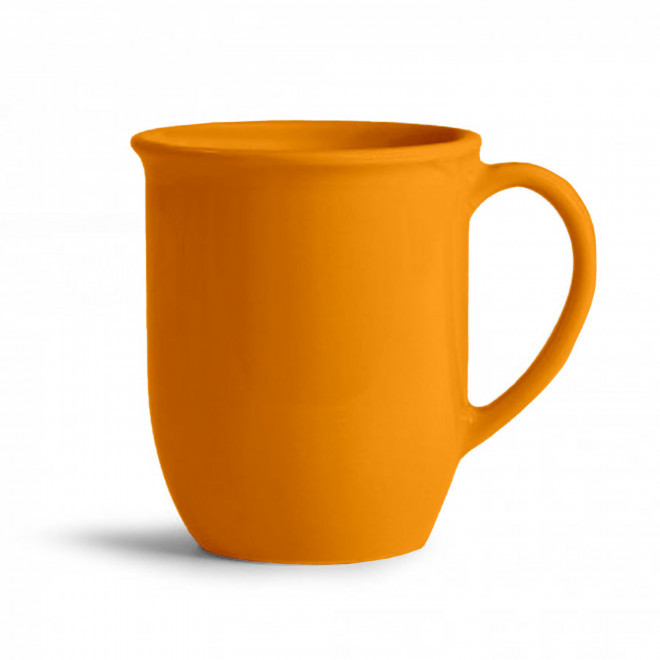 MUG CERAMIQUE MIE 350ML PERSONNALISABLE 'PAULA' - abricot
