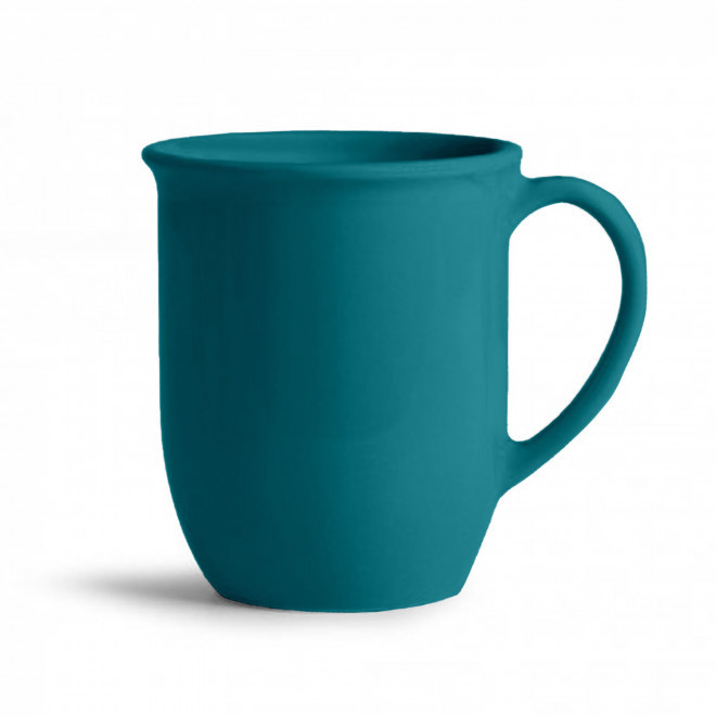 MUG CERAMIQUE MIE 350ML PERSONNALISABLE 'PAULA' - bleu canard mat