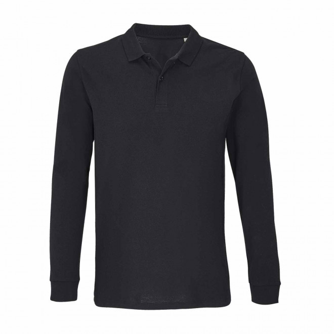 POLO MIXTE BIO COULEUR PERSONNALISABLE 'PLANET LSL' - noir