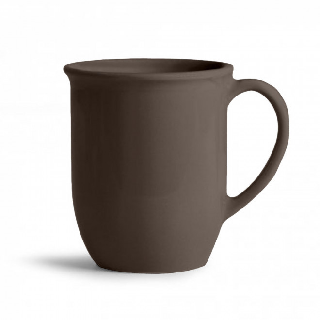 MUG CERAMIQUE MIE 350ML PERSONNALISABLE 'PAULA' - marron mat
