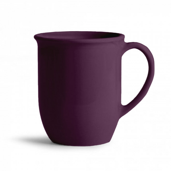 MUG CERAMIQUE MIE 350ML PERSONNALISABLE 'PAULA' - prune mat