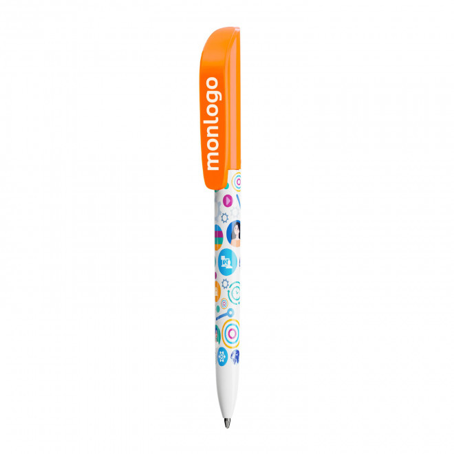 STYLO PERSONNALISÉ BIC® MIX & MATCH 'SUPER CLIP' - blanc