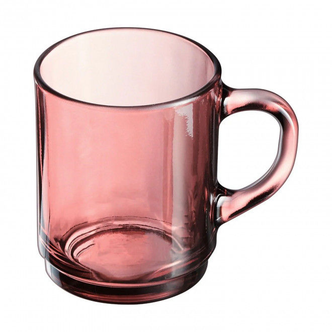 MUG EN VERRE LUMINARC 250ML PERSONNALISE  'ALBA' - terracotta