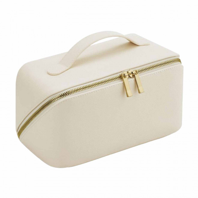 TROUSSE DE TOILETTE PU PERSONNALISABLE 'REBEKA' - beige