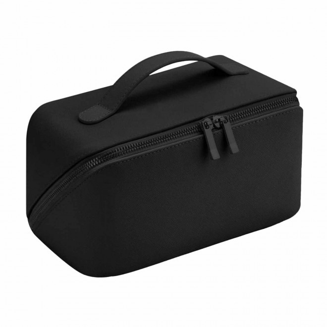TROUSSE DE TOILETTE PU PERSONNALISABLE 'REBEKA' - noir / noir
