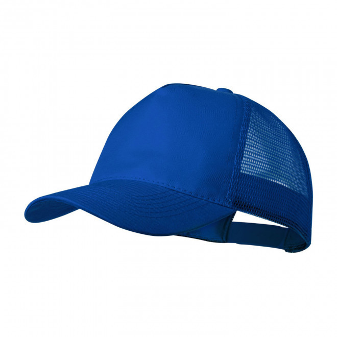 CASQUETTE FILET PERSONNALISE 'ESSENTIAL MESH POLYESTER' - bleu