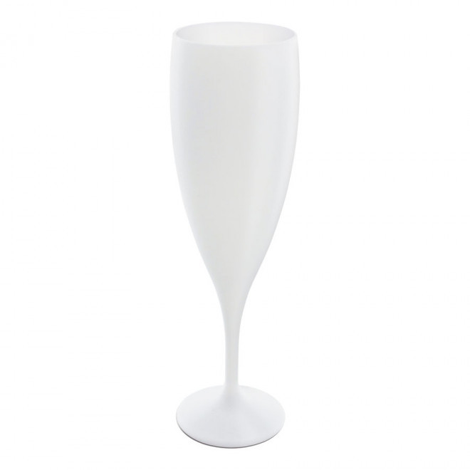 FLÛTE À CHAMPAGNE TRITAN® PERSONNALISÉE MIF 'CUP CHAMPAGNE FRANCE' 14CL - blanc opaque