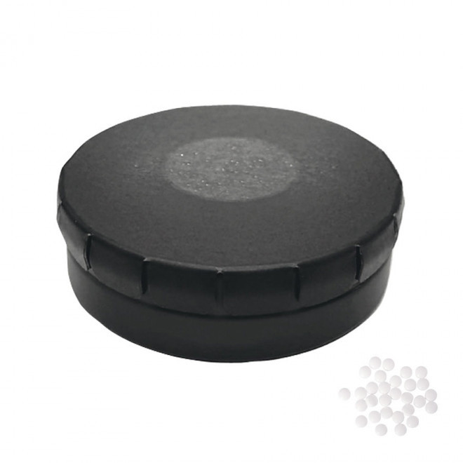 BOÎTE À BONBONS PUBLICITAIRE BIO 'CLIC CLAC' - noir mat