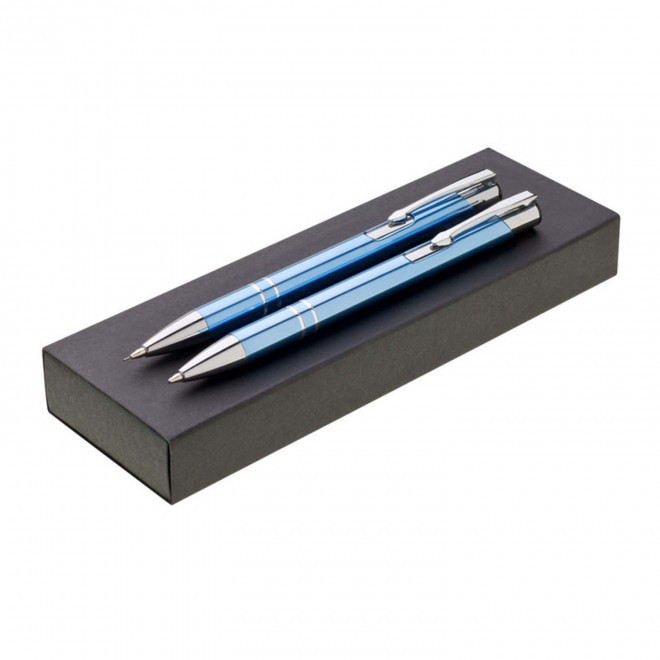 PARURE BOITE CARTON PUBLICITAIRE 'OLEG'  - bleu clair