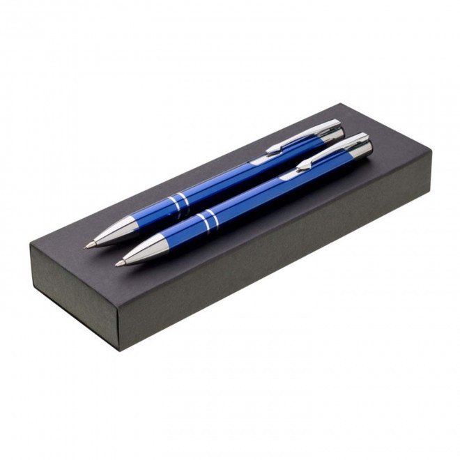 PARURE BOITE CARTON PUBLICITAIRE 'OLEG'  - bleu foncé