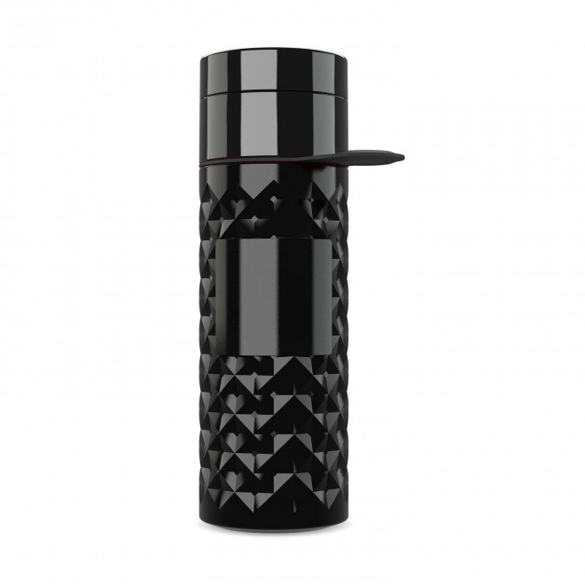 BOUTEILLE 500 ML PERSONNALISABLE 'NAIROBI RING' - noir/noir