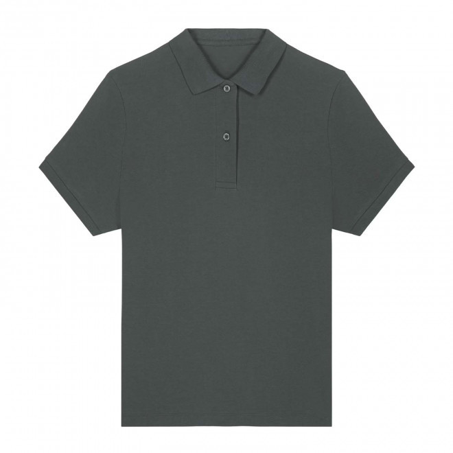 POLO FEMME COULEUR PERSONNALISABLE 'COASTER' - gris anthracite