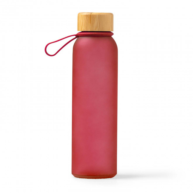BOUTEILLE EN VERRE PERSONNALISEE 500ML 'LODO DRAGONNE COLOR' - rouge