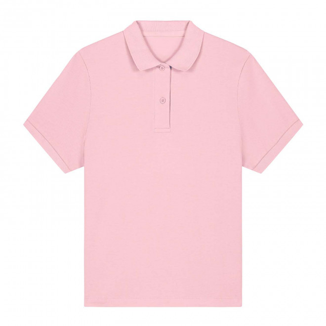 POLO FEMME COULEUR PERSONNALISABLE 'COASTER' - rose pâle