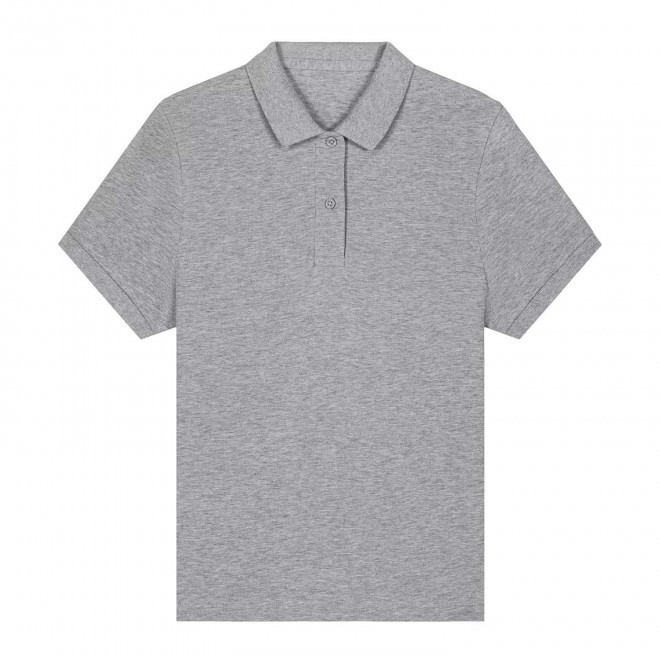 POLO FEMME COULEUR PERSONNALISABLE 'COASTER' - gris chiné
