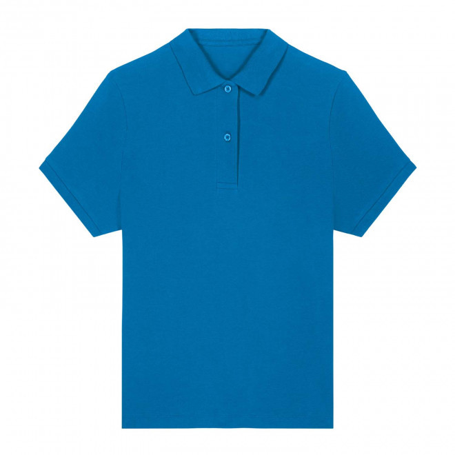 POLO FEMME COULEUR PERSONNALISABLE 'COASTER' - bleu royal