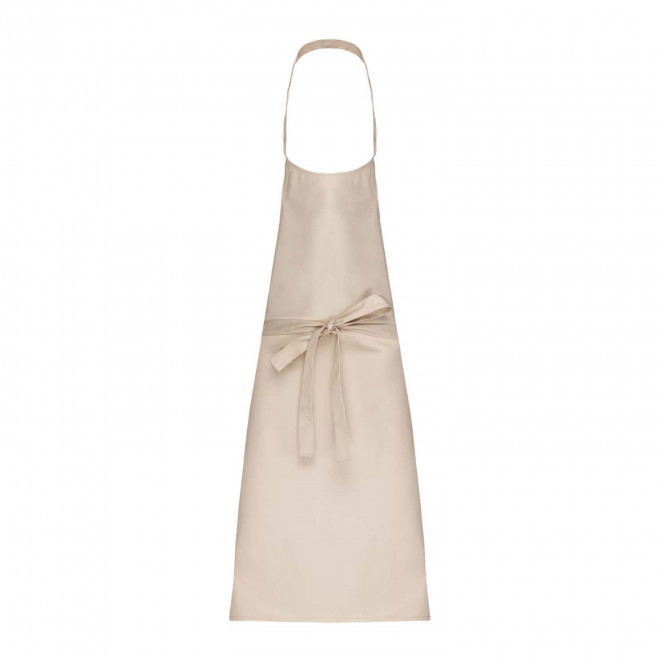 TABLIER LONG PERSONNALISE POLYCOTON 190G 'KARITAB' - crème