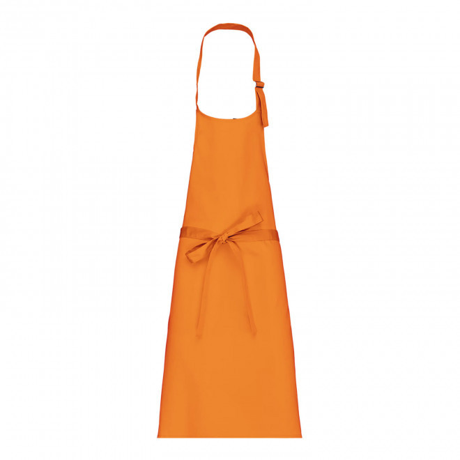 TABLIER LONG PERSONNALISE COTON 280G 'KARITAB' - orange