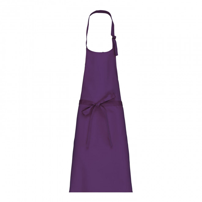 TABLIER LONG PERSONNALISE COTON 280G 'KARITAB' - violet
