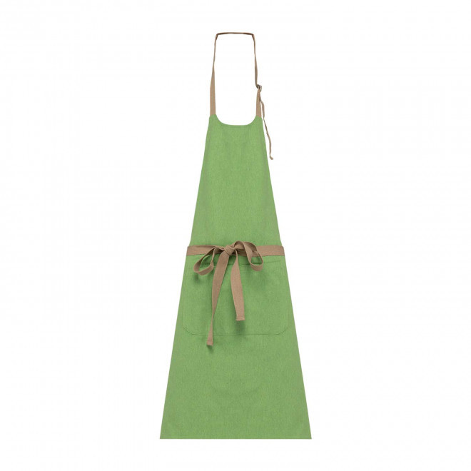 TABLIER LONG PERSONNALISABLE EN COTON RECYCLE 200G 'KARITAB' - vert