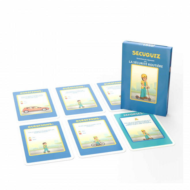 JEU DE QUIZ PERSONNALISABLE 33 CARTES 'NOE' - sécurité