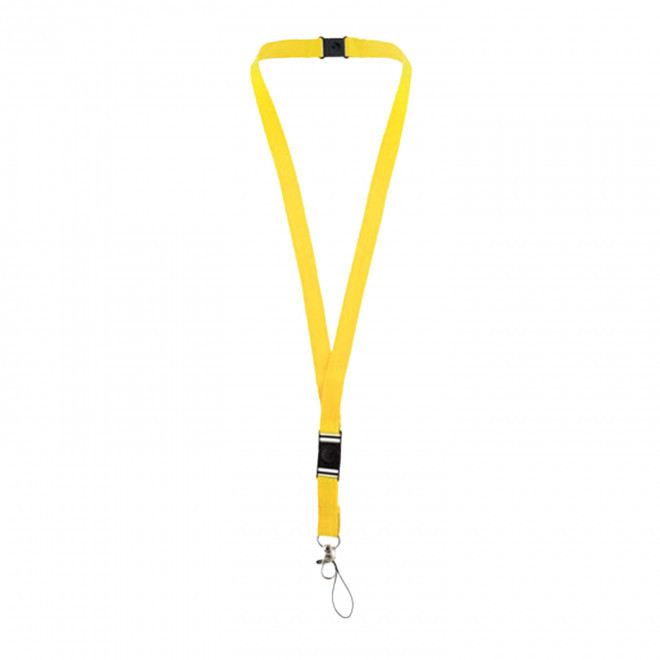 TOUR DE COU PUBLICITAIRE FERMETURE SECURITE 'CASTILLA' - jaune