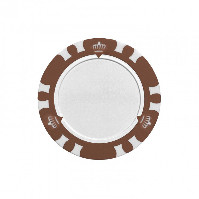 MARQUE BALLE GOLF PERSONNALISABLE 'BALSY POKER' - marron