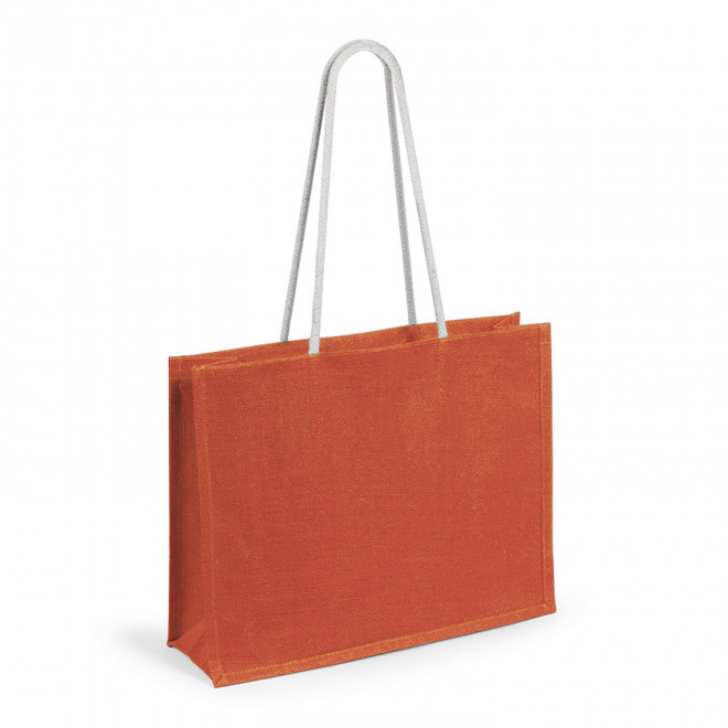 SAC EN JUTE COLOREE PERSONNALISABLE 'HINAX' - orange