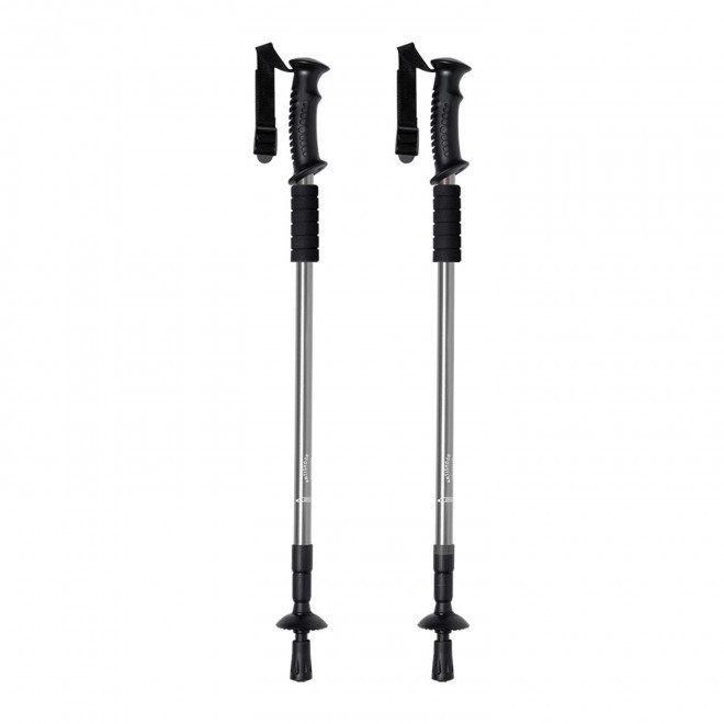 BÂTON DE RANDONNÉE PERSONNALISABLE 'CALIX' - argenté