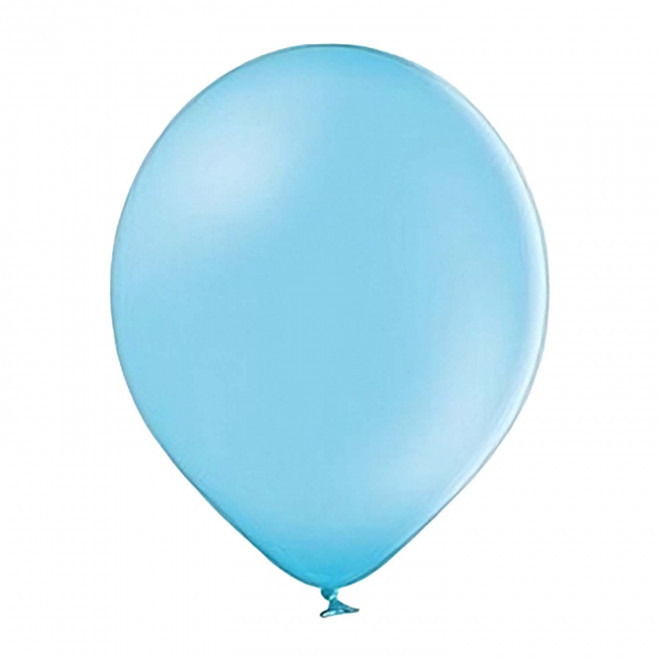 BALLON DE BAUDRUCHE PERSONNALISE ø27 CM 'LUFT QUADRI' - bleu ciel
