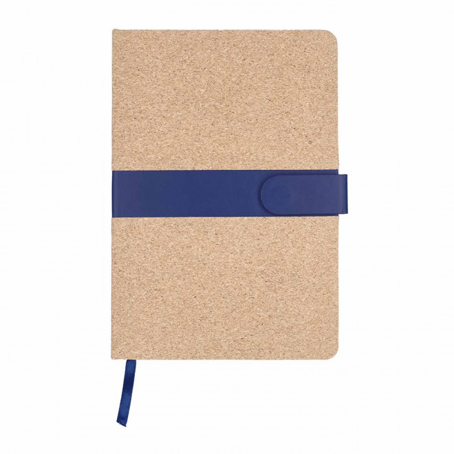 CARNET EN LIEGE PERSONNALISE 'ISÉE' - bleu marine