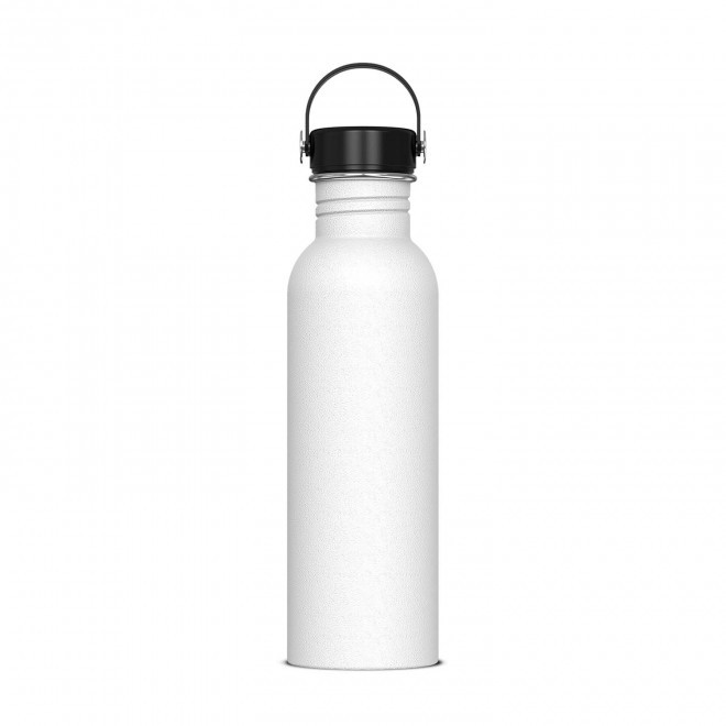GOURDE EN ACIER PERSONNALISABLE 750ML 'MEYLAR' - blanc