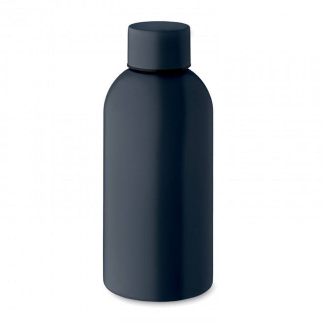 BOUTEILLE PERSONNALISEE EN ACIER RECYCLE 500ML 'SPOZIA' - bleu marine