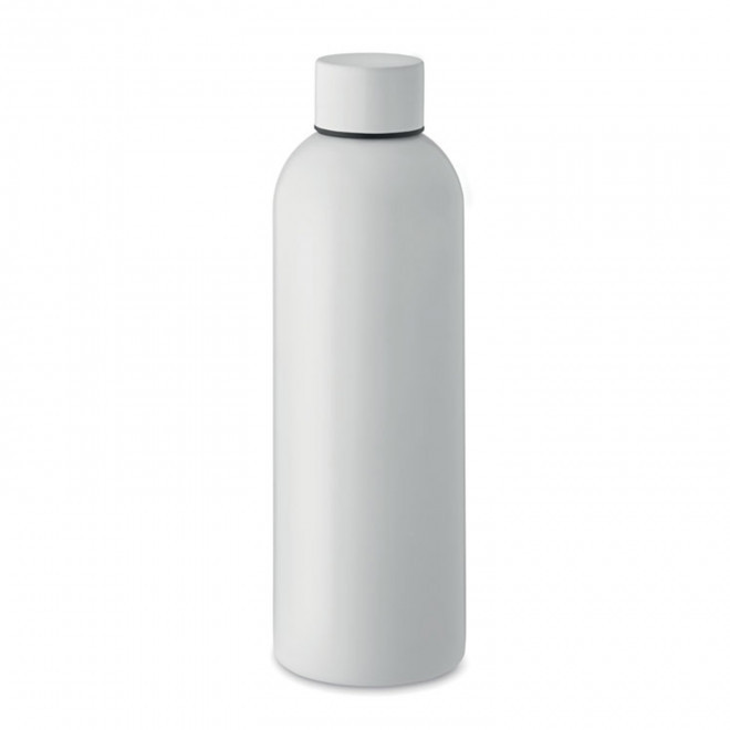 BOUTEILLE PERSONNALISEE EN ACIER RECYCLE 750ML 'SPOZIA' - blanc