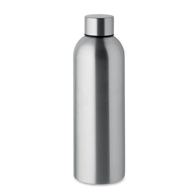 BOUTEILLE PERSONNALISEE EN ACIER RECYCLE 750ML 'SPOZIA' - argente mat