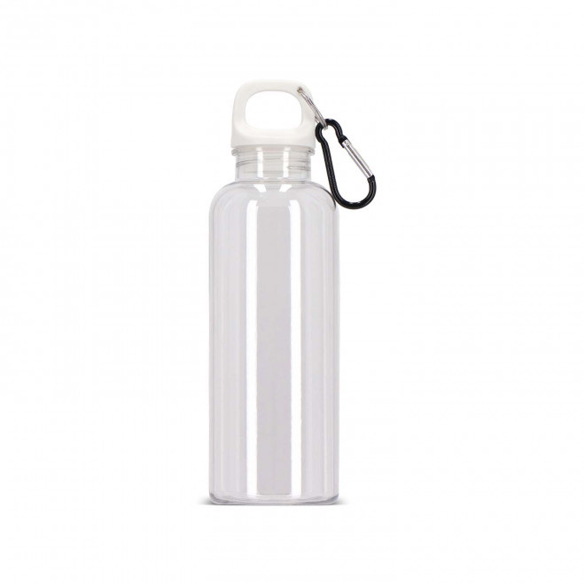 GOURDE RPET AVEC MOUSQUETON 500ML PERSONNALISABLE 'MANCYO' - transparent