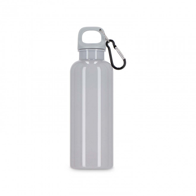 GOURDE RPET AVEC MOUSQUETON 500ML PERSONNALISABLE 'MANCYO' - taupe