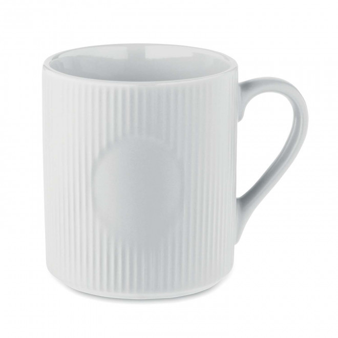 MUG CERAMIQUE PERSONNALISE NERVURE 340ML 'BRODO' - blanc