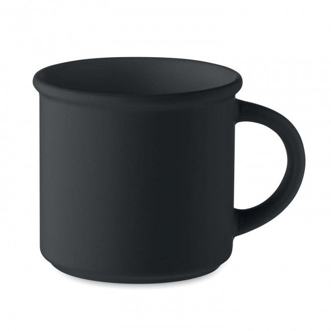 MUG CÉRAMIQUE PERSONNALISE MATE DESIGN VINTAGE 'RONSIO' - noir