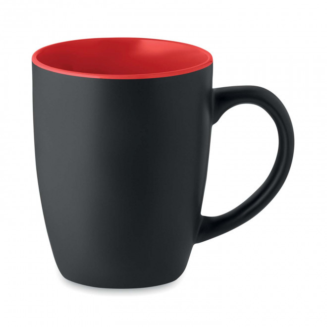 MUG CERAMIQUE PERSONNALISE 290ML 'DULCE NOIR' - rouge