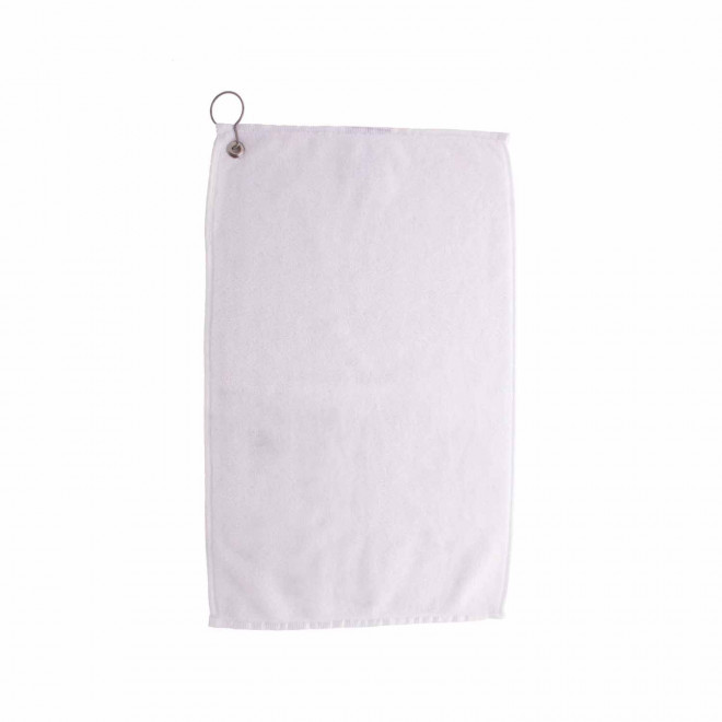 SERVIETTE DE GOLF PERSONNALISABLE 'GOLOFEU SUBLI' - blanc