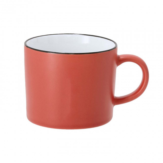 MUG CERAMIQUE 400ML PERSONNALISABLE 'RONSIA' - rouge