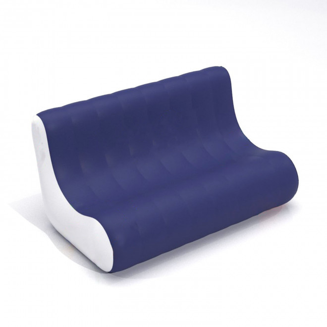SOFA GONFLABLE PERSONNALISABLE 'BUBBLE DOUBLE' - quadrichromie